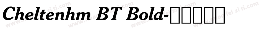 Cheltenhm BT Bold字体转换